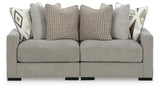 Aslan Court 2-Piece Loveseat Sectional