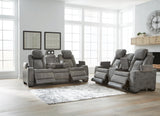 Next-Gen Durapella Performance Fabric Dual Power Reclining Sofa and Loveseat