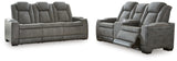 Next-Gen Durapella Performance Fabric Dual Power Reclining Sofa and Loveseat