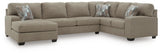 Newellen 3-Piece Sectional with Chaise
