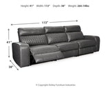 Samperstone 3-Piece Power Reclining Sectional Sofa