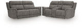 Next-Gen DuraPella Performance Fabric Dual Power Reclining Sofa and Loveseat