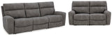 Next-Gen DuraPella Performance Fabric Dual Power Reclining Sofa and Loveseat