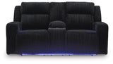 Belvarrow Power Reclining Loveseat with Console