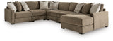 Camellia-Court 6-Piece Sectional with Chaise