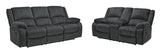 Draycoll Manual Reclining Sofa and Loveseat