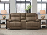Max-Momentum 3-Piece Power Reclining Sectional Loveseat with Audio Console