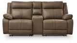 Max-Momentum 3-Piece Power Reclining Sectional Loveseat with Audio Console