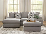 Lindon 2-Piece Sectional with Chaise and Oversized Accent Ottoman