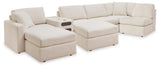 Solstice 6-Piece Sectional and 2 Ottomans