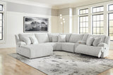 Top Tier 6-Piece Reclining Sectional with Chaise