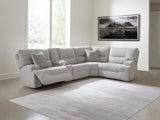 Parkly Place 5-Piece Power Reclining Sectional with Storage Console