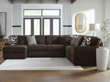 Midnight-Madness 4-Piece Sectional with Chaise