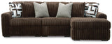 Midnight-Madness 3-Piece Sectional with Chaise
