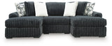 Midnight-Madness 3-Piece Double Chaise Sectional