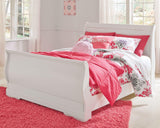 Anarasia Sleigh Bed, Dresser and Nightstand