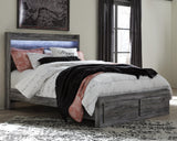 Seagrant Panel Bed with 2 Storage Drawers