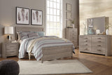 Culverbach Panel Bed with Mirrored Dresser and Chest