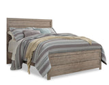 Culverbach Panel Bed with Mirrored Dresser