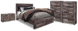 Derekson Storage Bed, 2 Chests and 2 Nightstands
