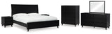 Danziar Panel Bed, Dresser, Mirror, Chest and 2 Nightstands