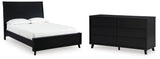 Danziar Panel Bed and Dresser