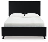 Danziar Panel Platform Bed and 2 Nightstands