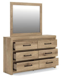Brozmont Panel Bed, Dresser and Mirror