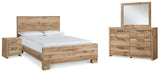 Weston Panel Bed, Dresser, Mirror, and Nightstand