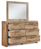 Hyanna Panel Bed with 2 Side Storage, Dresser, Mirror and Nightstand
