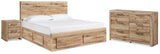 Hyanna Panel Storage Bed, Dresser and Nightstand