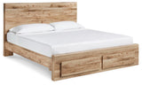 Hyanna Panel Storage Bed, Dresser, Mirror and Nightstand