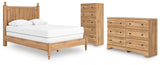 Aleaport Panel Bed with Dresser and Chest