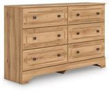 Aleaport Panel Bed with Dresser and Chest