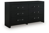 Maeling Upholstered Panel Bed, Dresser and Nightstand