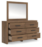 Broachmyn Panel Bed. Dresser, Mirror and Nightstand