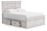 Makidern Panel Bed with Storage