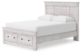 Makidern Panel Bed with Storage
