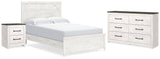 Gerridan Panel Bed, Dresser and Nightstand