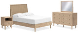 Cielden Panel Bed, Dresser, Mirror and Nightstand