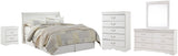 Anarasia Sleigh Headboard, Dresser, Mirror, Chest and Nightstand