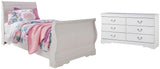 Anarasia Sleigh Bed and Dresser