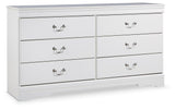 Anarasia Sleigh Bed, Dresser and Nightstand