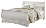 Anarasia Sleigh Bed with Chest of Drawers and Nightstand