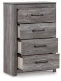 Bronyan Panel Bed with Mirrored Dresser and Chest