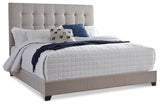 Dolante Upholstered Bed with Chest of Drawers and Nightstand