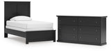 Maribel Panel Bed and Dresser