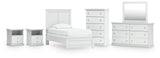 Bostwick Shoals Panel Bed, Dresser, Mirror, Chest and 2 Nightstands