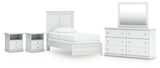 Bostwick Shoals Panel Bed, Dresser, Mirror and 2 Nightstands