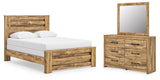 Maystonna Panel Bed, Dresser and Mirror